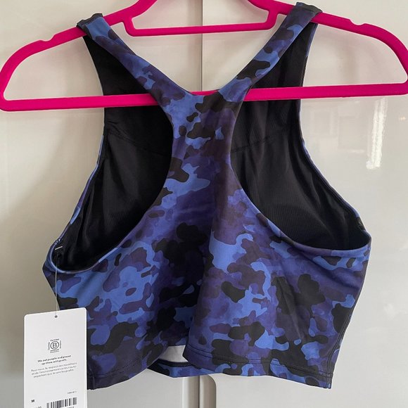 Athleta NWT Conscious Camo Crop Bikini Top Size Medium D-DD - Picture 3 of 7